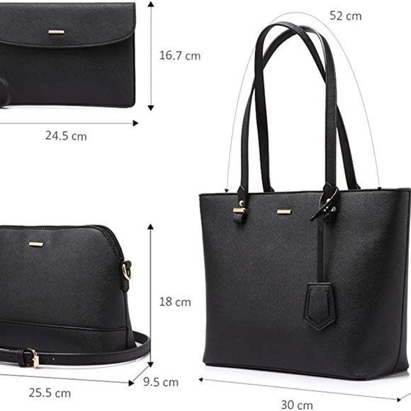 New  3pcs Purse Set   Handbags for Women Shoulder Bags Tote Satchel - Picture 6 of 12